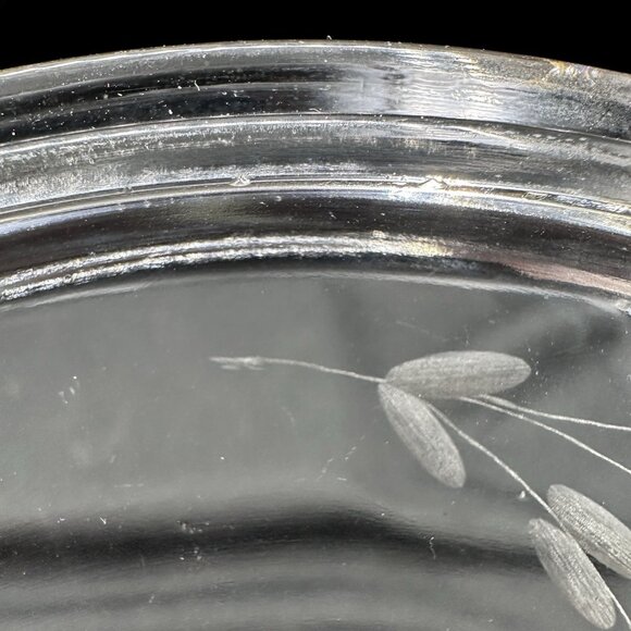 Vtg Pyrex Clear Glass Casserole w/ Etched Floral Lid 023 1.5 QT 623-C 1950s-60s - Picture 15 of 16